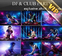 高清DJ人物图片：DJ and Club Party 25xUHQ